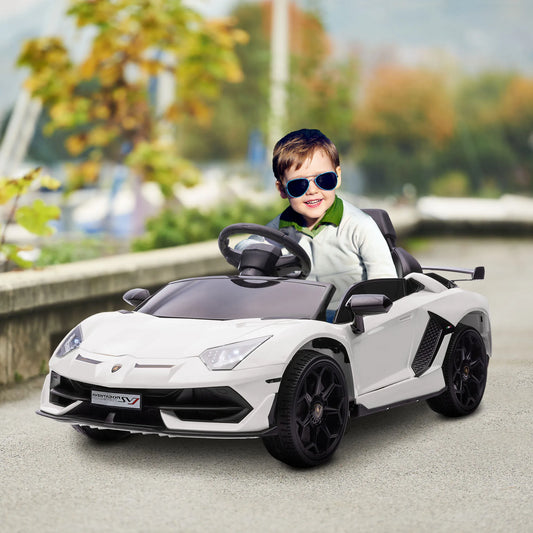 HOMCOM electric car Lamborghini for kids with MP3 white lights